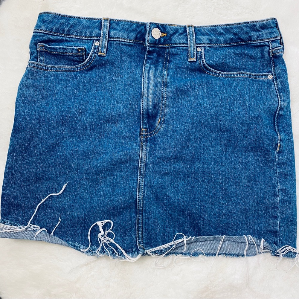 Forever 21 Ripped Denim Skirt